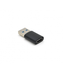 Перехідник VEGGIEG TC-106 USB3.0(M) - Type-C(F), Black, Пакет