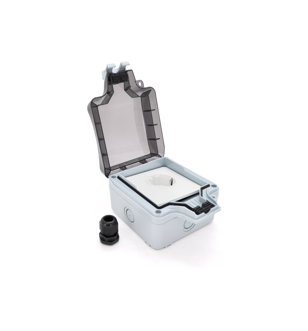 Водонепроницаемая настенная наружная розетка, 16A - 250V, IP66