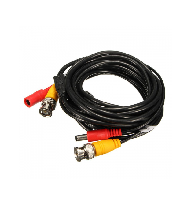 Кабель для камер видеонаблюдения Ritar BNC+DC 20m до 5МР AHD - CVI - TVI - CVBS черный