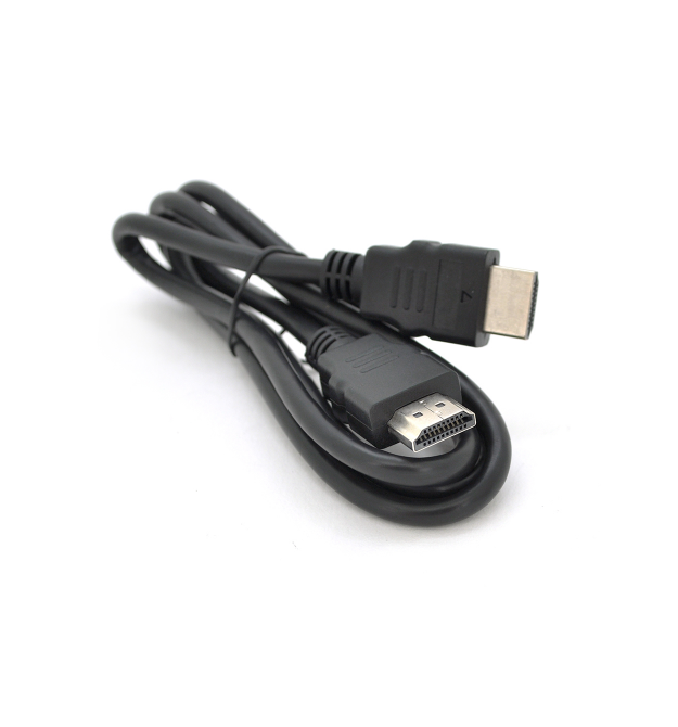Кабель Merlion HDMI-HDMI HIGH SPEED Premium 1m, v1.4, OD-7.5mm, круглый Black, коннектор Black, (Пакет), Q350