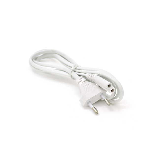 Кабель питания 1.5m, 0.5mm, PC-184 - 2 CEE7 - 16-C7 2 pin (для бытовой техники), White, OEM Q200
