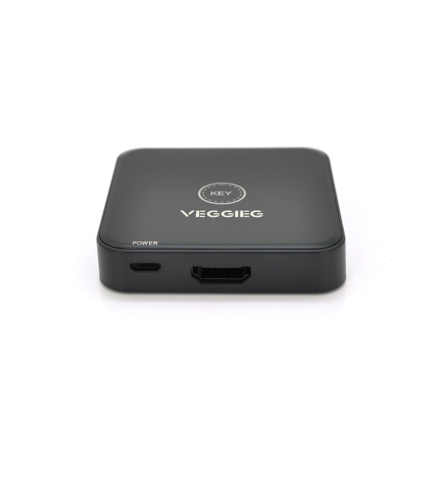 Переключатель двухнаправленый VEGGIEG V-HD01 HDMI2.0 с питанием через USB, поддерживает 2Kx4K, 30Hz, Black, Box