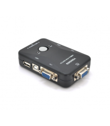 2-портовый KVM свич VEGGIEG K201, переключатель USB, Grey, Blister-Box