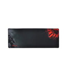 Коврик 300*800 тканевой Bloody Handprint с боковой прошивкой, толщина 3 мм, цвет Black - Red, Пакет