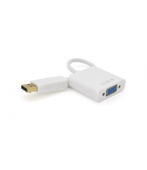 Конвертер DisplayPort (тато) на VGA (мама) 30cm White 4K-2K