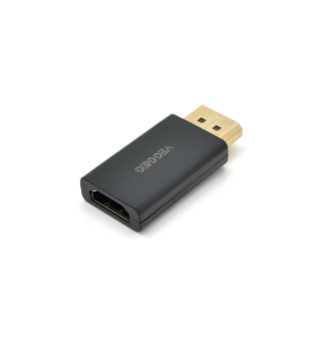 Переходник VEGGIEG DH Display Port (папа) на HDMI(мама) поддержка 1080p, Black, Пакет