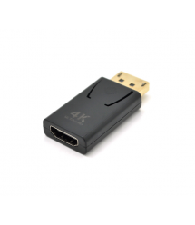 Переходник VEGGIEG DH-4 Display Port (папа) на HDMI(мама) поддержка 4K *2K, Black, Пакет