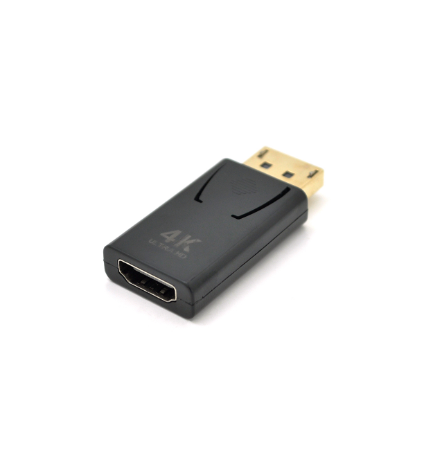 Переходник VEGGIEG DH-4 Display Port (папа) на HDMI(мама) поддержка 4K *2K, Black, Пакет