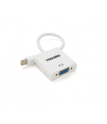 Конвертер VEGGIEG MV-W MiniDisplay Port (папа) на VGA(мама), 25cm, White, Пакет