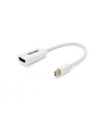 Конвертер VEGGIEG MH-W MiniDisplay Port (папа) на HDMI(мама), 25cm, White, Пакет