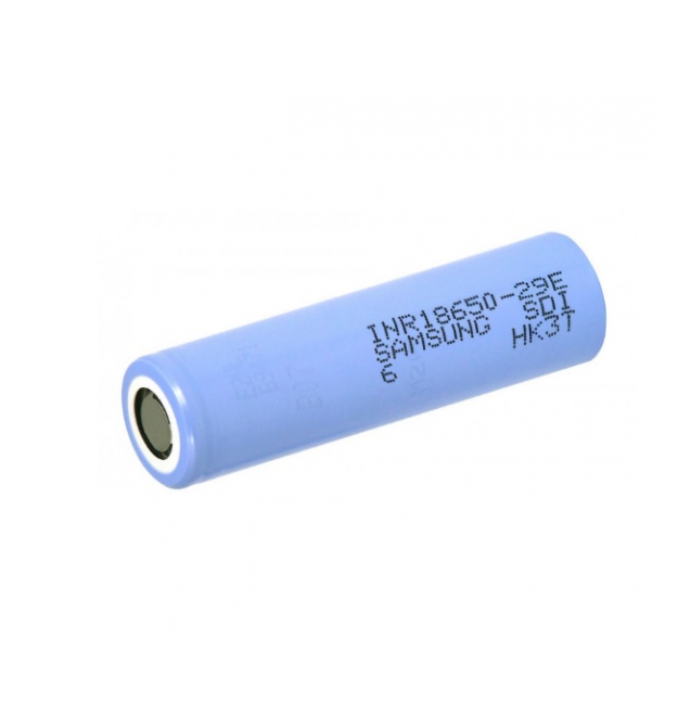 Аккумулятор 18650 Li-Ion Samsung INR18650-29E (SDI-6), 2900mAh, 8.25A, 4.2 - 3.65 - 2.5V, цена аз шт, Blue