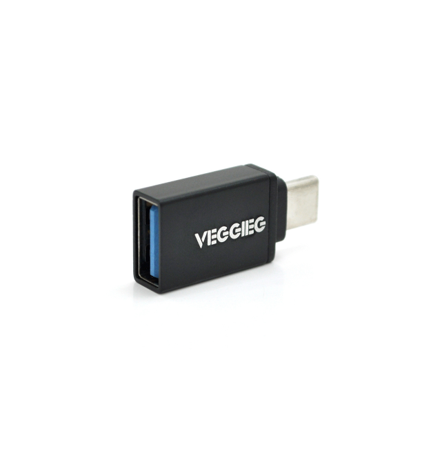 Перехідник VEGGIEG OT-B USB3.0(AF) OTG - Type-C(M), Black, Пакет