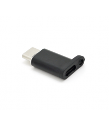 Переходник VEGGIEG TC-101 Type-C(Male) - Micro-USB(Female), Black, Пакет