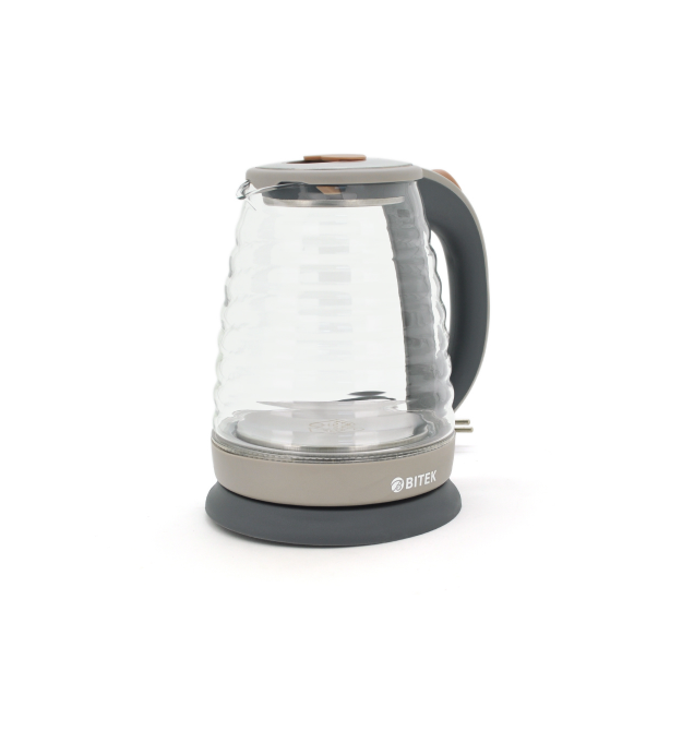 Электрический чайник BITEK BT-3110, с подсветкой, 2400W, 1.8L, Gray