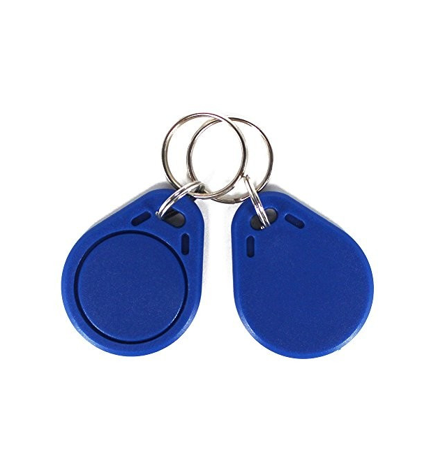 Безконтактний брелок MIFARE 1K (13,56 МГц) з кодом ,колір синій