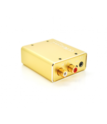 Активный конвертер VEGGIEG F101 с цифрового (SPDIF) в аналоговый (RCA) аудио сигнал, Gold