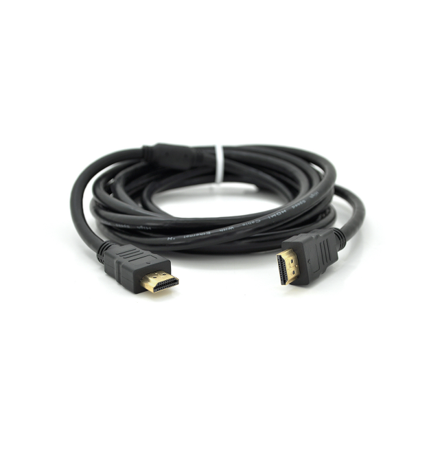Кабель Ritar PL-HD94 HDMI-HDMI Ultra HD 1080P, 2.0m, v1,4, OD-7.3mm, с фильтром, круглый Black, коннектор Gold, Пакет, Q120