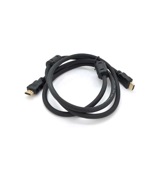 Кабель Ritar Premium PL-HD348 HDMI-HDMI Ultra HD 4K, 1080P, 2.0m, v1,4, OD-7.3mm, с фильтром, круглый Black, коннектор Gold, Box