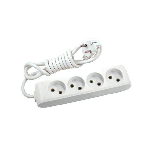 Удлинитель Panasonic X-tendia 4 гнезда, 3 м, с защитными шторками, серый