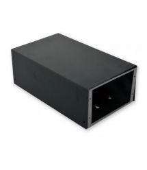 ВО коробка для ВО зʼєднань (4 х 16 SC - FC) без лицьової панелі, порожня, чорна.