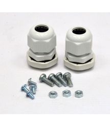 ВО коробка для ВО сполук (4 х 16 SC - FC) без лицьової панелі, порожня, сіра.