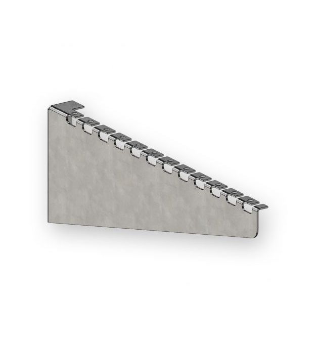 Кронштейн настінний для сітчастого лотка 300 мм, швидкого монтажу, 1,5 мм, оцинкований.