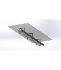 Хомут CMS с поворотной рамкой 100х100 серый.