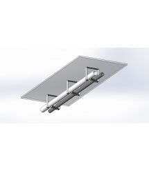 Хомут CMS с поворотной рамкой 100х100 серый.