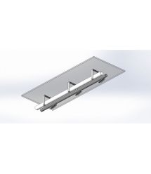 Хомут CMS с поворотной рамкой 100х100 серый.