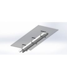 Хомут CMS с поворотной рамкой 100х100 серый.