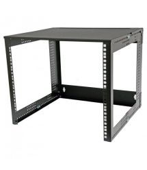 Кронштейн настінний 19" 9U, глиб. 280…480мм, чорний