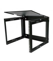 Кронштейн настінний 19" 9U, глиб. 280…480мм, чорний