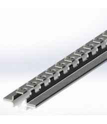 Швеллер 1,25 м для сетчатого лотка, быстрого монтажа, 2,0 мм, оцинкованный