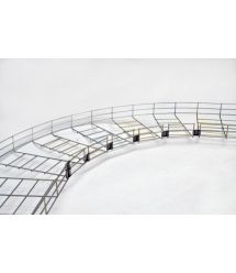 Элемент поворота сетчатого лотка D4мм (просвет 17,5мм, толщ. 1 мм), оцинкованный.