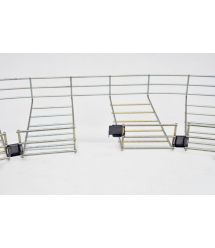 Элемент поворота сетчатого лотка D4мм (просвет 17,5мм, толщ. 1 мм), оцинкованный.