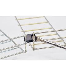 Элемент поворота сетчатого лотка D4мм (просвет 17,5мм, толщ. 1 мм), оцинкованный.