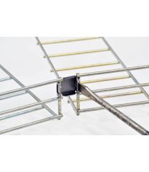 Элемент поворота сетчатого лотка D4мм (просвет 17,5мм, толщ. 1 мм), оцинкованный.