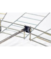 Элемент поворота сетчатого лотка D4мм (просвет 17,5мм, толщ. 1 мм), оцинкованный.