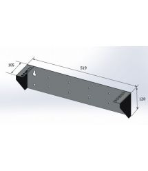 Кронштейн для вертикальной установки сервера 19" 2U