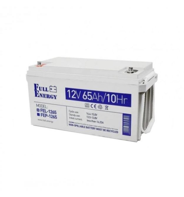 Аккумулятор гелевый Full Energy FEL-1265 12В 65А-год