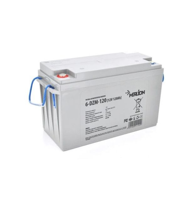 Тягова акумуляторна батарея AGM MERLION 6-DZM-120, 12V 120Ah (330 x 175 x 220) Q1