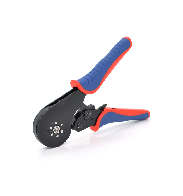 Кримпер CINLINELE HCS 8 16-6 для обжима кабельного наконечника, blue- red + набор кабельных наконечников