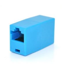 Соединитель RJ45 8P8C мама / мама RJ45 для соединения кабеля, голубой, Q100 