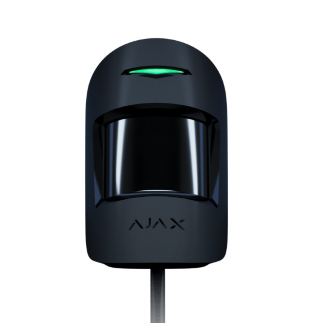 Проводной датчик движения Ajax MotionProtect Plus Fibra черный