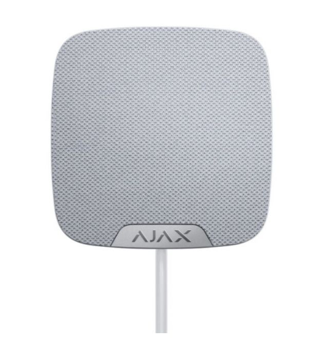 Проводная домашняя сирена Ajax HomeSiren Fibra белый