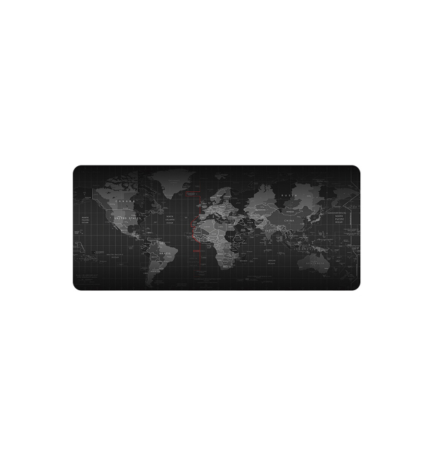 Коврик 250*300 тканевой Карта мира с боковой прошивкой, толщина 2 мм, цвет Black, ОЕМ