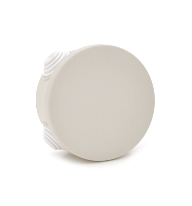 Коробка распределительная наружная Р12 80х40мм IP44 белая пластик (РР) Q50