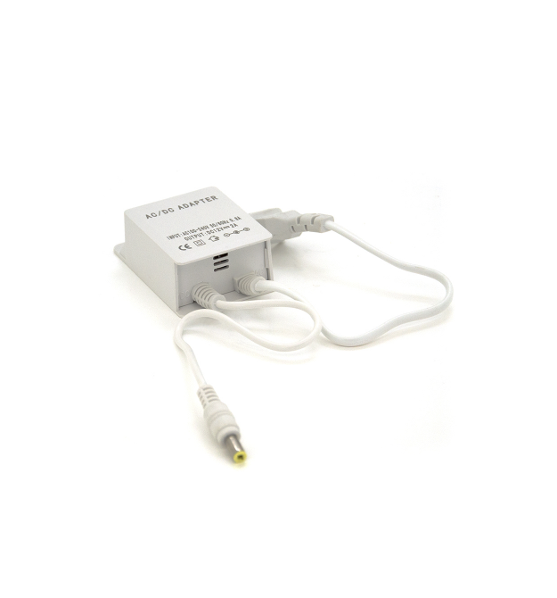 Импульсный адаптер питания 12В 2А (24Вт) штекер 5.5 - 2.1 Plastic Box Mini IP40 В90 - Ш50 - Г30мм крепление