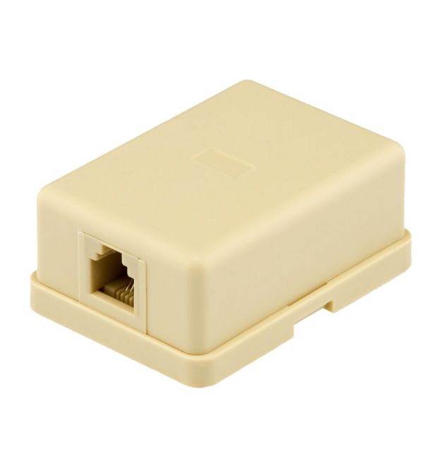 Розетка RITAR UTP 6P4C RJ12 1 Белая Q50