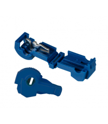 Клеммы T2-образные обжимные быстрого монтажа, 0.75-2.5мм2, 15A, Blue